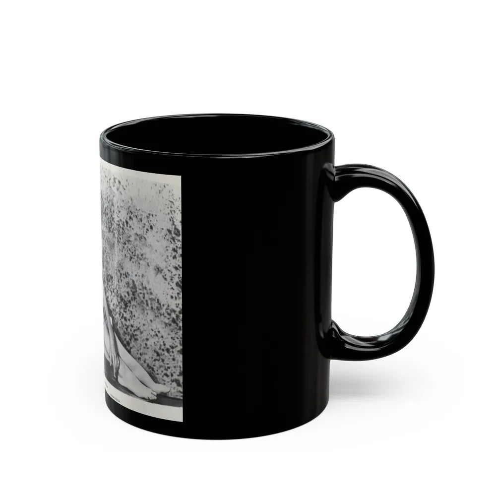 Sheree North #256 (Vintage Female Icon) Black Coffee Mug-Go Mug Yourself