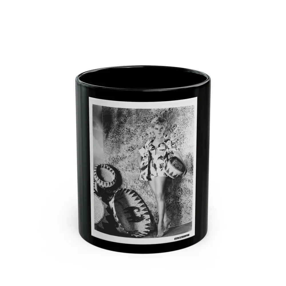 Sheree North #266 (Vintage Female Icon) Black Coffee Mug-11oz-Go Mug Yourself