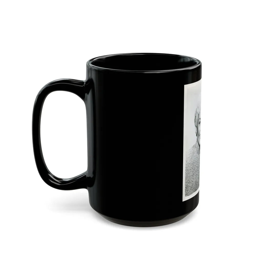 Sheree North #271 (Vintage Female Icon) Black Coffee Mug-Go Mug Yourself