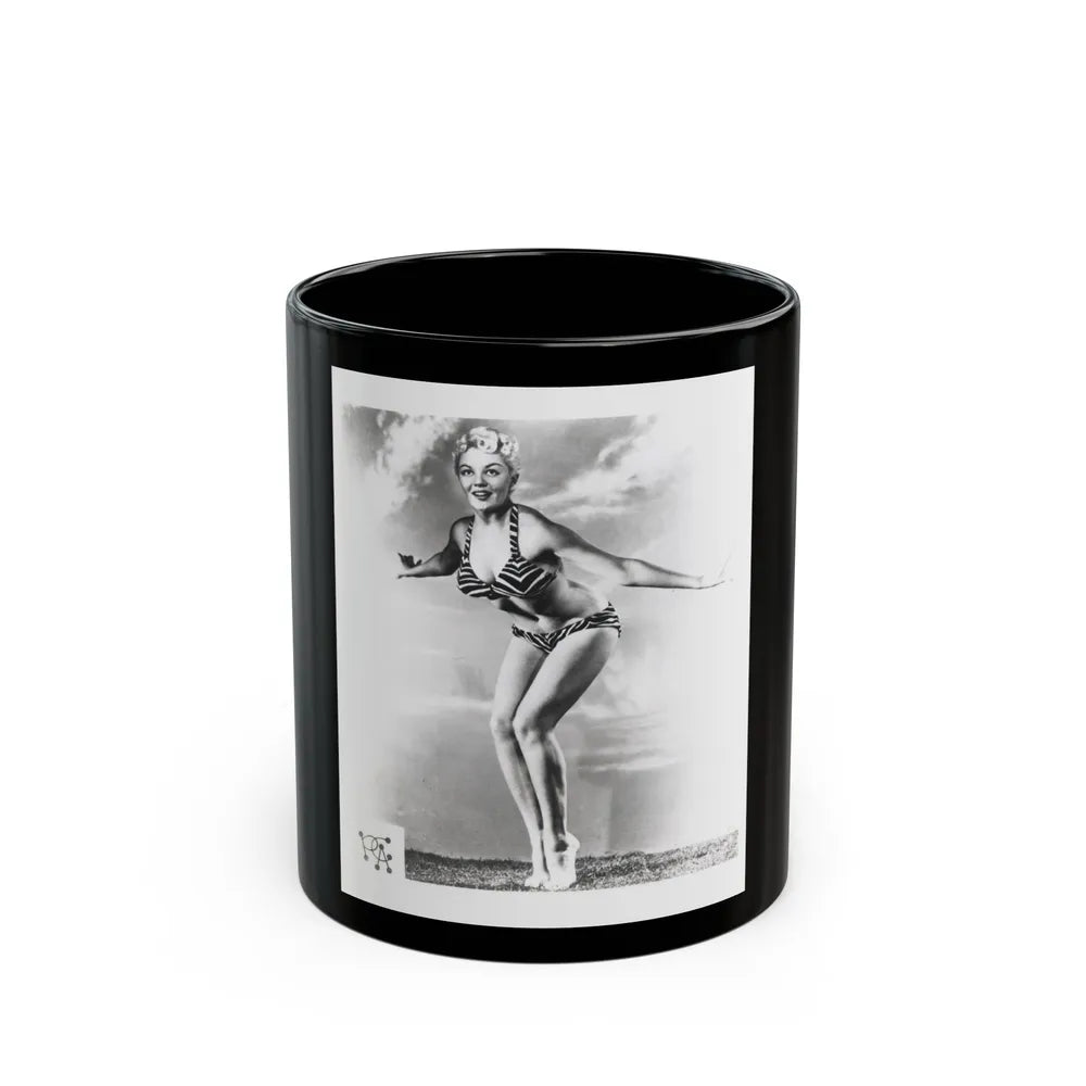 Sheree North #272 (Vintage Female Icon) Black Coffee Mug-11oz-Go Mug Yourself