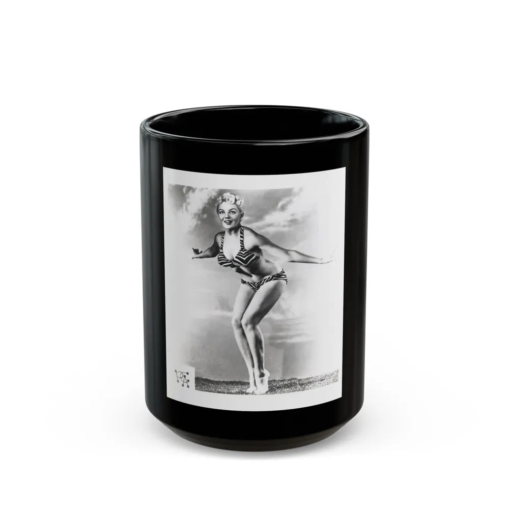 Sheree North #272 (Vintage Female Icon) Black Coffee Mug-15oz-Go Mug Yourself