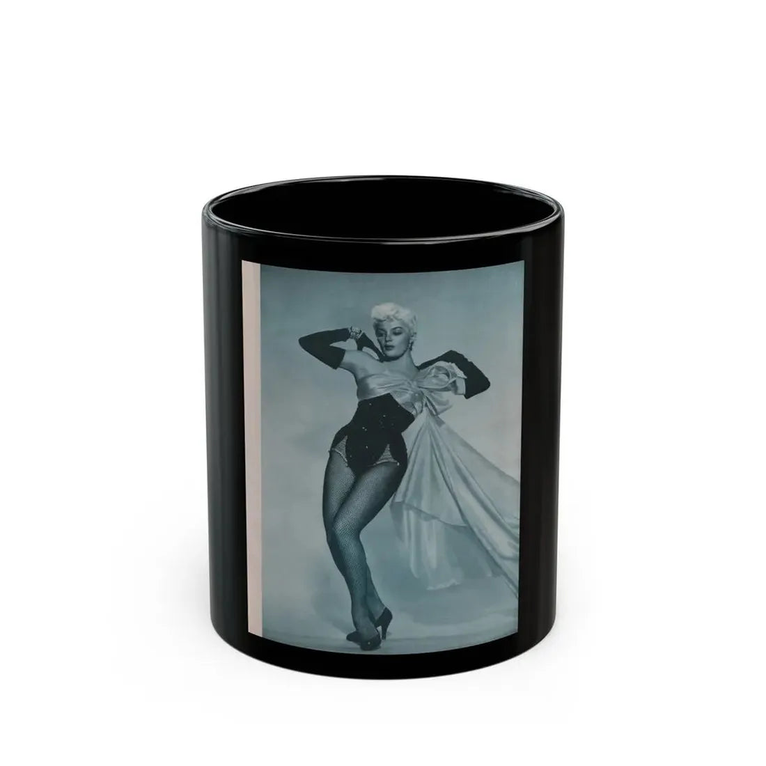 Sheree North #277 - Escapade Mag. Feb. '56 - 1 B&W Photo (Vintage Female Icon) Black Coffee Mug 11oz - Go Mug Yourself