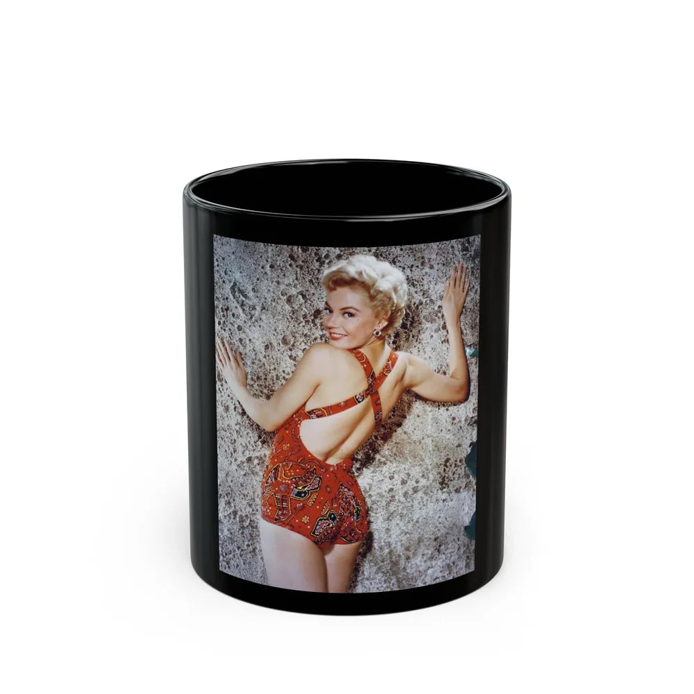 Sheree North #28 (Vintage Female Icon) Black Coffee Mug-11oz-Go Mug Yourself