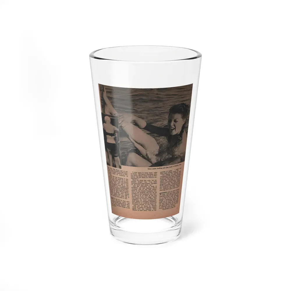 Sheree North #282 - Man To Man Mag. April '56 - 1 B&W Photo & Article (Vintage Female Icon) Pint Glass 16oz 16oz - Go Mug Yourself