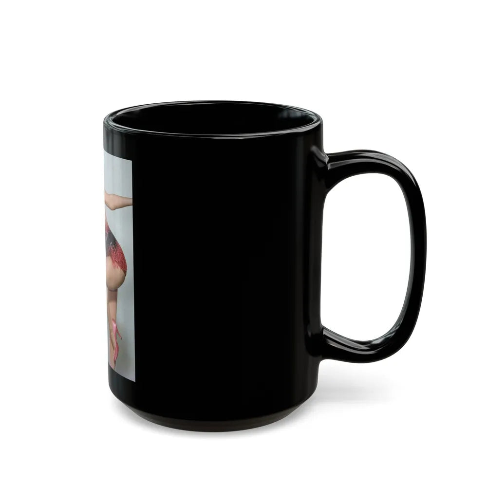 Sheree North #289 (Vintage Female Icon) Black Coffee Mug-Go Mug Yourself