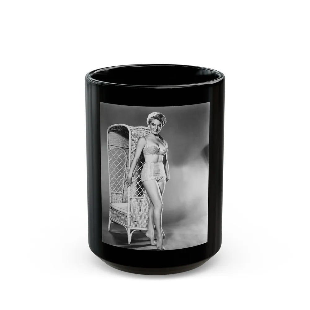 Sheree North #29 (Vintage Female Icon) Black Coffee Mug-15oz-Go Mug Yourself