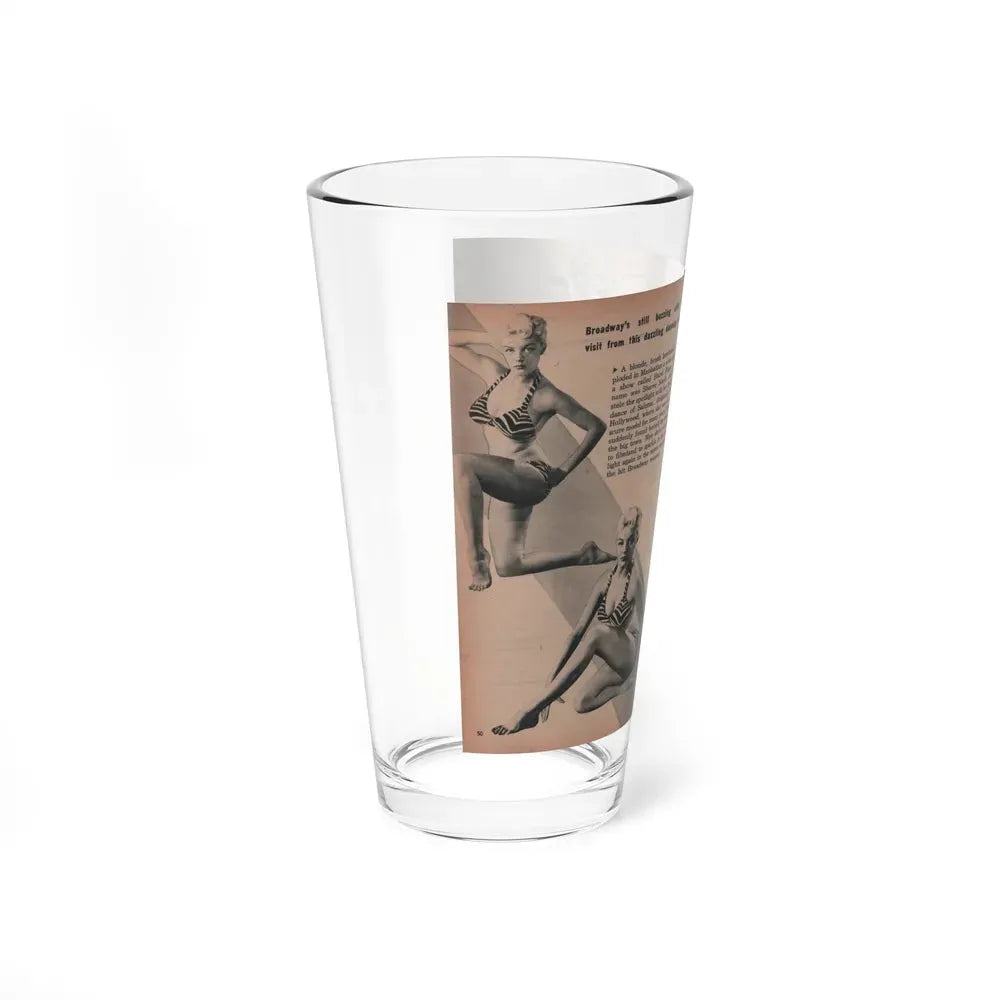 Sheree North #295 - PHOTO Mag. Feb. '54 - 3 B&W Photos, Short Article & Caption (Vintage Female Icon) Pint Glass 16oz - Go Mug Yourself