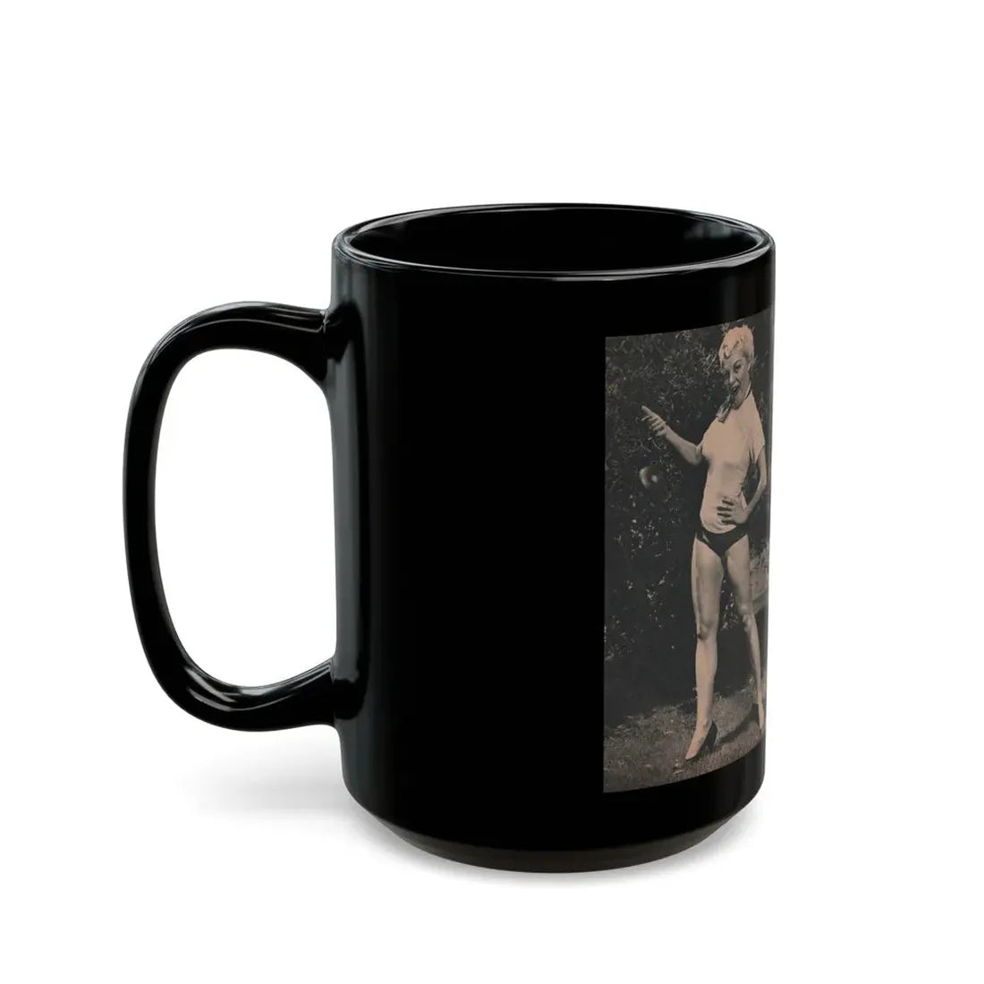 Sheree North #296 - PHOTO Mag. Feb. '54 - 3 B&W Photos & Caption (Vintage Female Icon) Black Coffee Mug - Go Mug Yourself