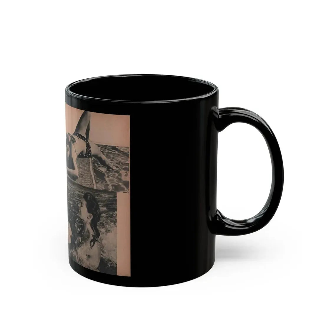 Sheree North #298 - PHOTO Digest Mag. Aug. '53 - 3 B&W Photos & Caption (Vintage Female Icon) Black Coffee Mug - Go Mug Yourself