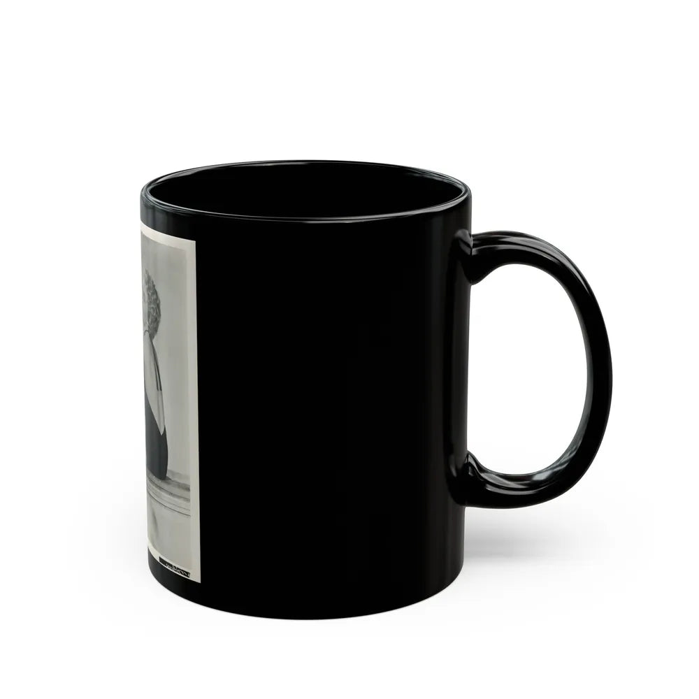 Sheree North #312 (Vintage Female Icon) Black Coffee Mug-Go Mug Yourself