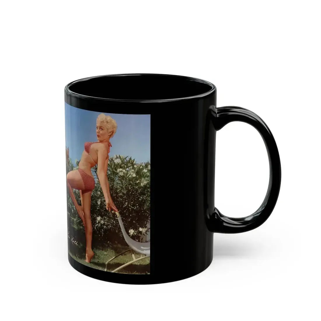 Sheree North #313 - Modern Screen Pin-Ups Magazine Issue #1 (Vintage Female Icon) Black Coffee Mug - Go Mug Yourself