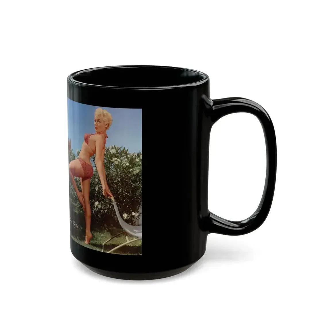 Sheree North #313 - Modern Screen Pin-Ups Magazine Issue #1 (Vintage Female Icon) Black Coffee Mug - Go Mug Yourself