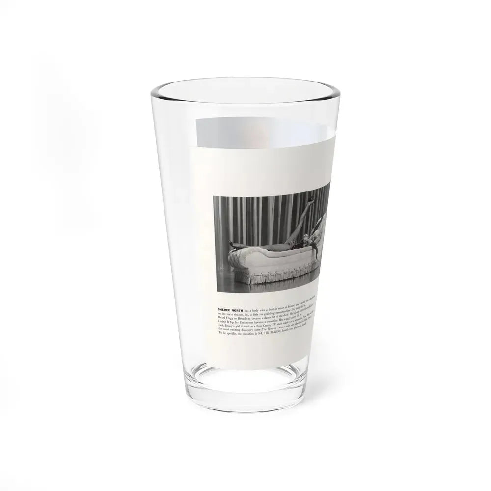 Sheree North #313 - Modern Screen Pin-Ups Magazine Issue #1 (Vintage Female Icon) Pint Glass 16oz - Go Mug Yourself