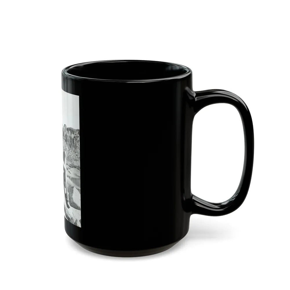 Sheree North #318 (Vintage Female Icon) Black Coffee Mug-Go Mug Yourself
