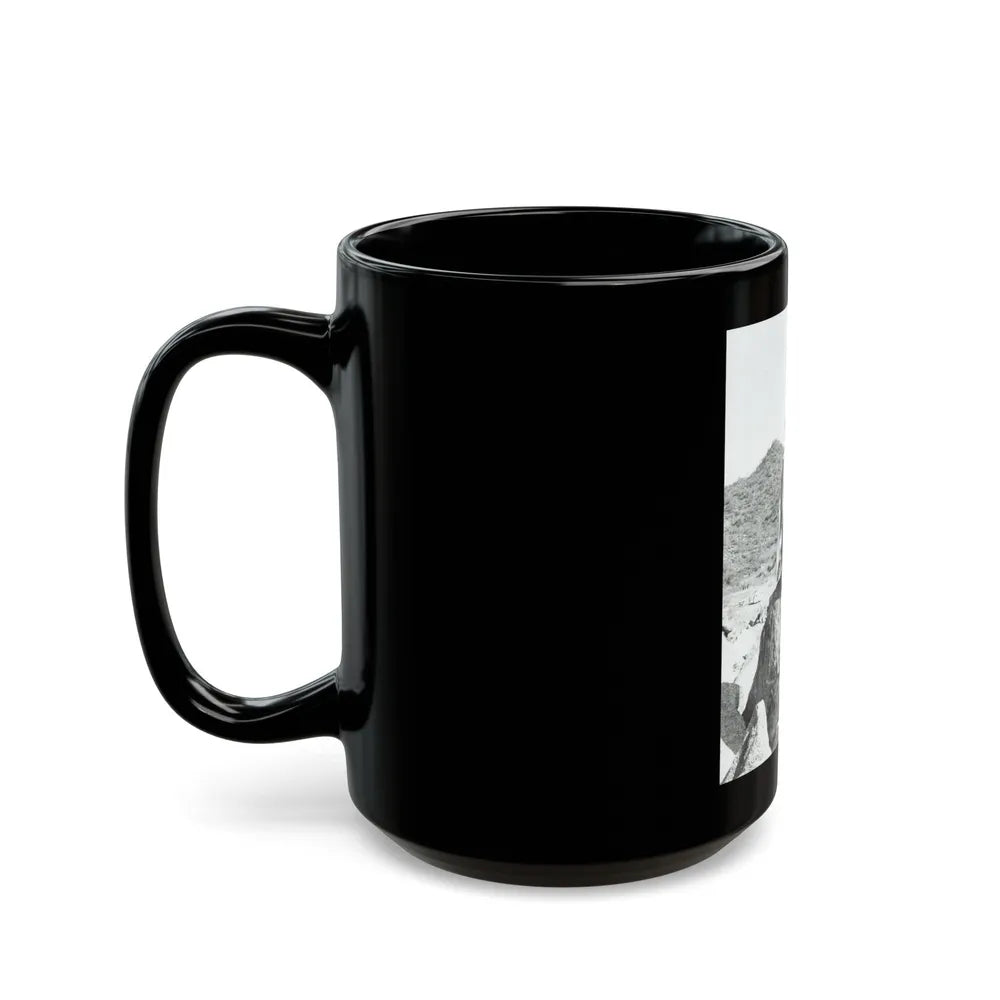 Sheree North #318 (Vintage Female Icon) Black Coffee Mug-Go Mug Yourself