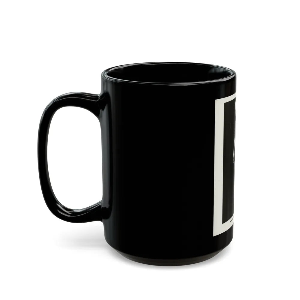 Sheree North #319 (Vintage Female Icon) Black Coffee Mug-Go Mug Yourself