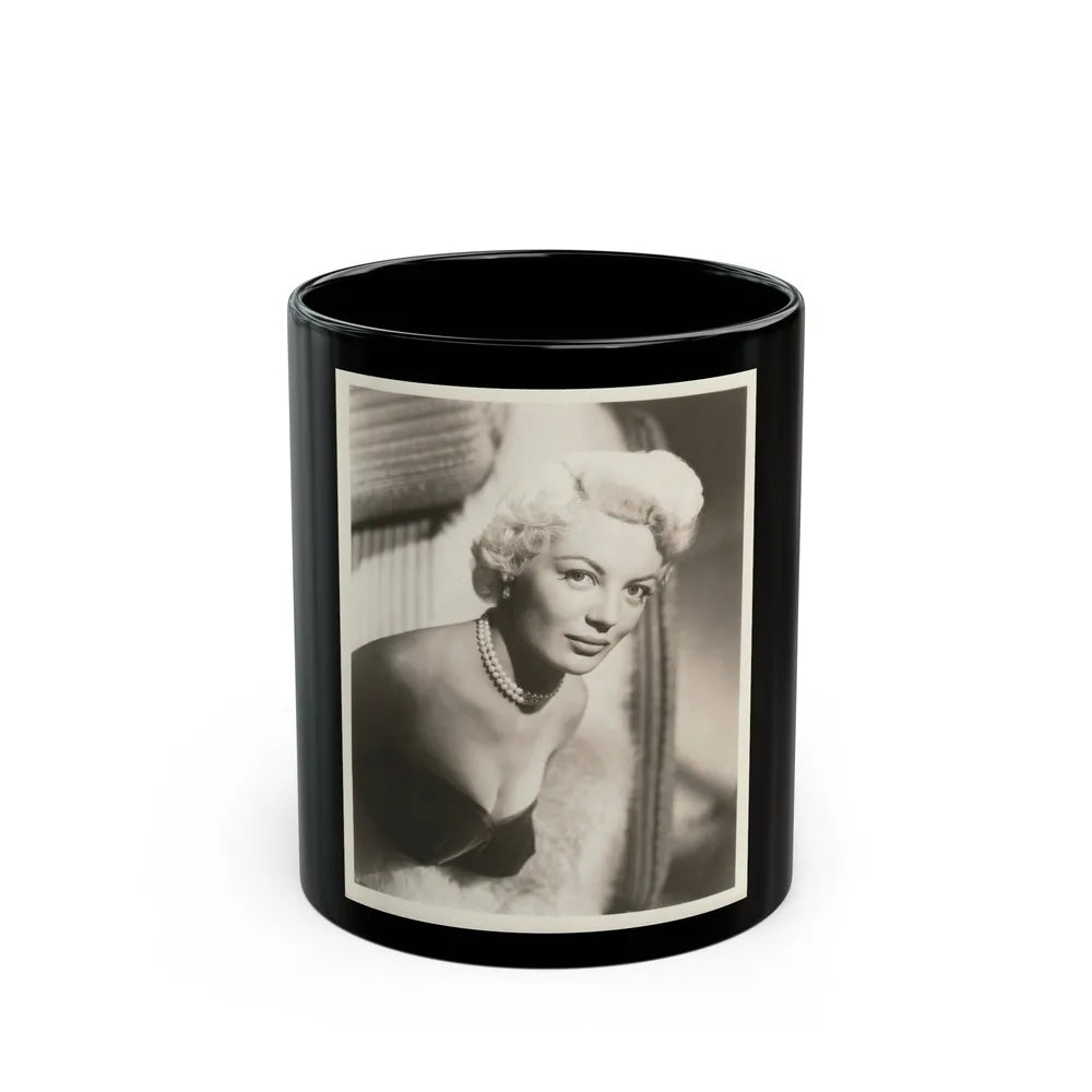Sheree North #323 (Vintage Female Icon) Black Coffee Mug-11oz-Go Mug Yourself