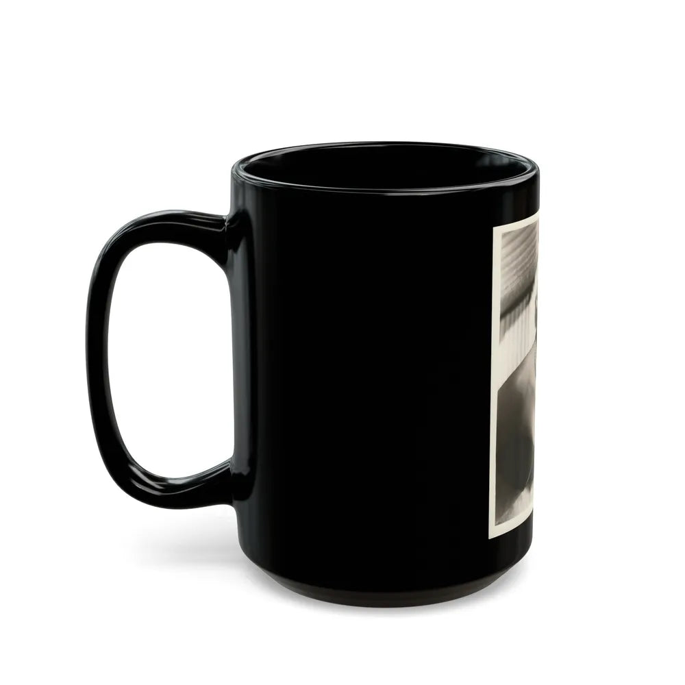 Sheree North #323 (Vintage Female Icon) Black Coffee Mug-Go Mug Yourself