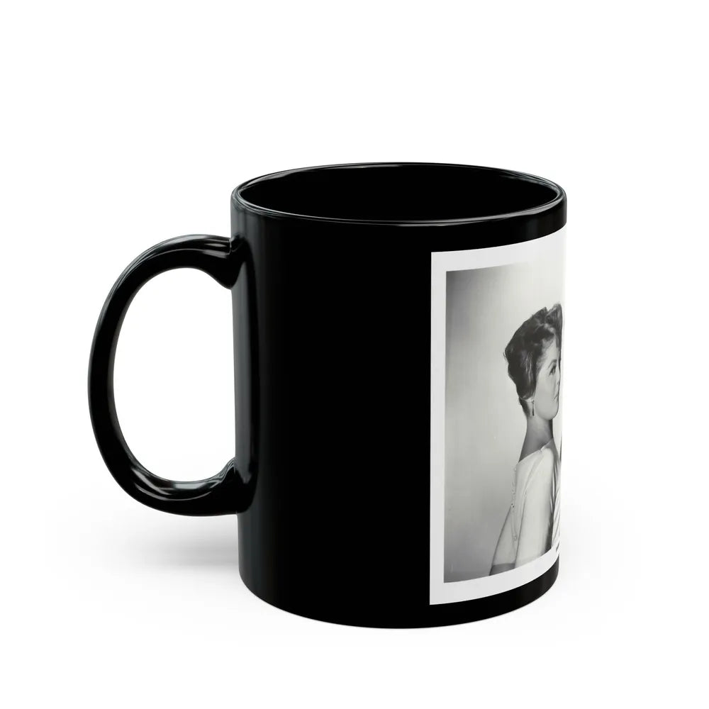 Sheree North #327 (Vintage Female Icon) Black Coffee Mug-Go Mug Yourself