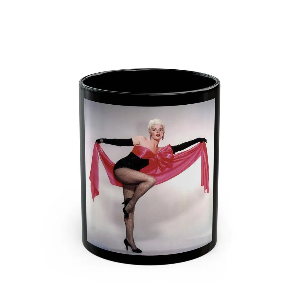 Sheree North #329 (Vintage Female Icon) Black Coffee Mug-11oz-Go Mug Yourself