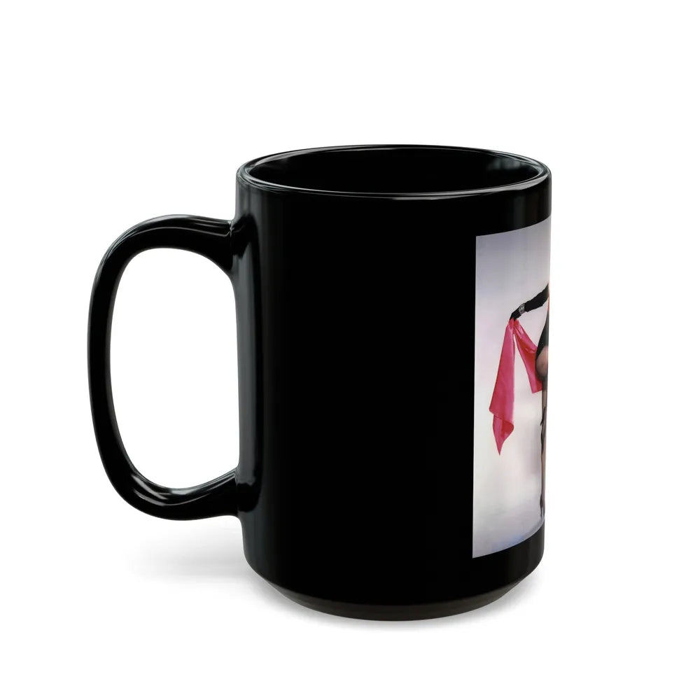 Sheree North #329 (Vintage Female Icon) Black Coffee Mug-Go Mug Yourself