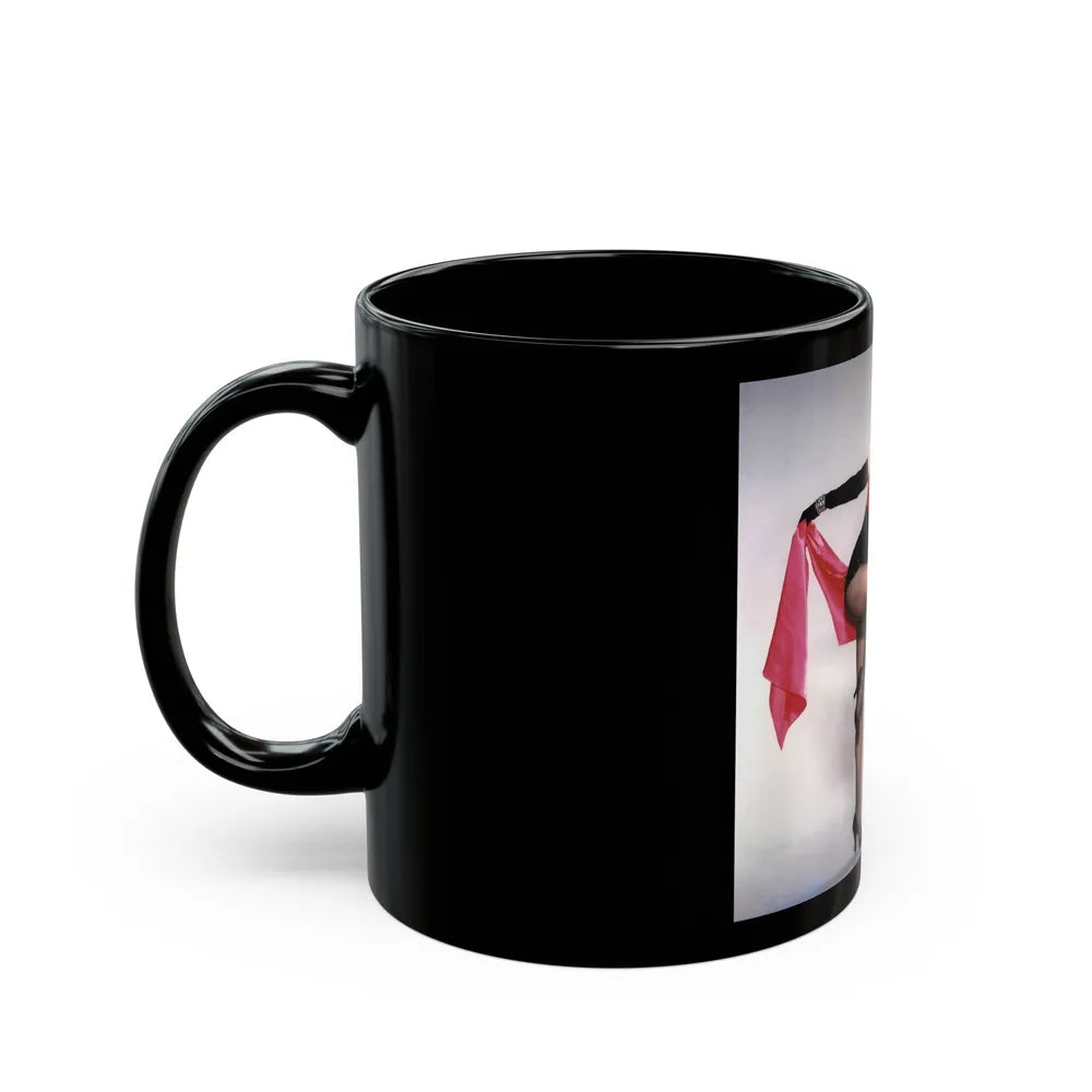 Sheree North #329 (Vintage Female Icon) Black Coffee Mug-Go Mug Yourself