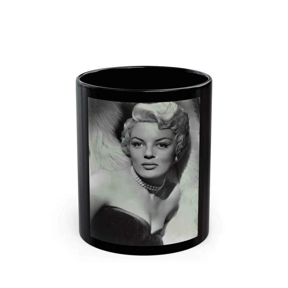 Sheree North #334 (Vintage Female Icon) Black Coffee Mug-11oz-Go Mug Yourself