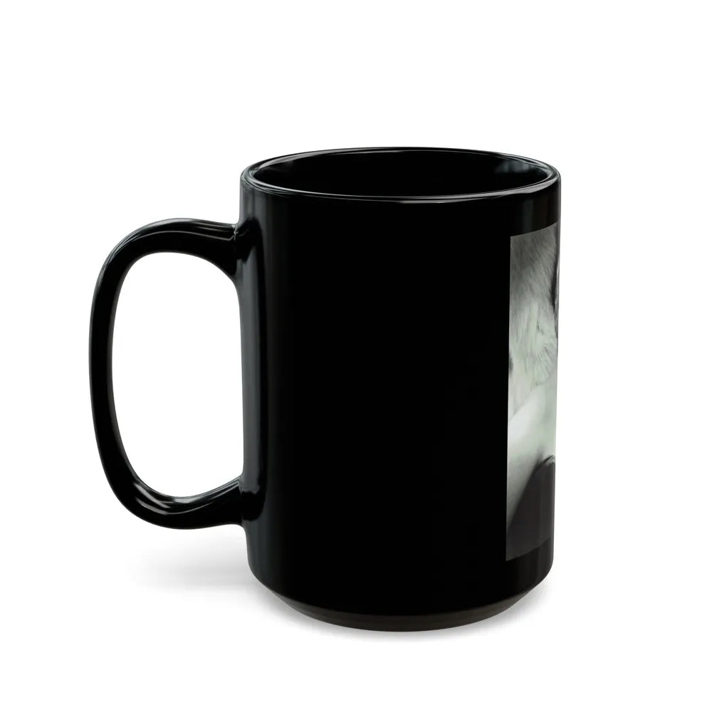 Sheree North #334 (Vintage Female Icon) Black Coffee Mug-Go Mug Yourself