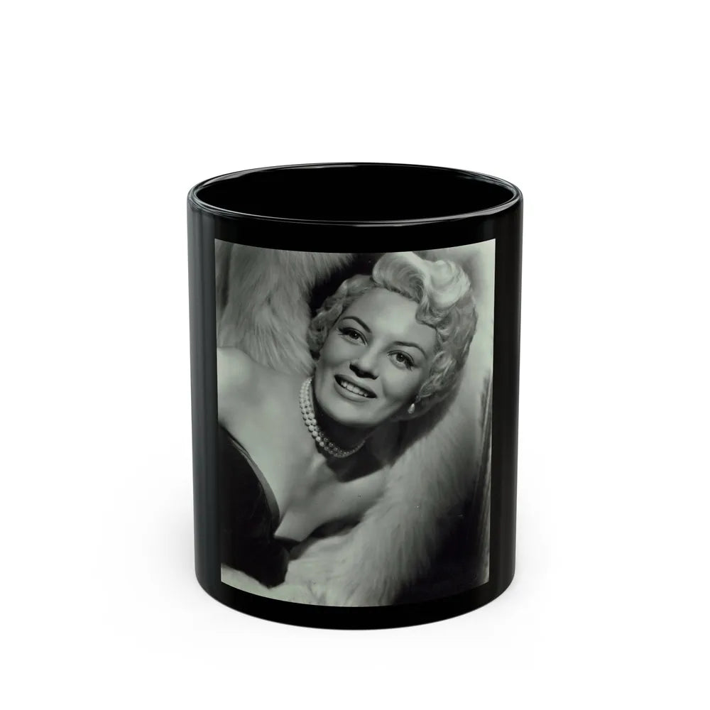 Sheree North #335 (Vintage Female Icon) Black Coffee Mug-11oz-Go Mug Yourself