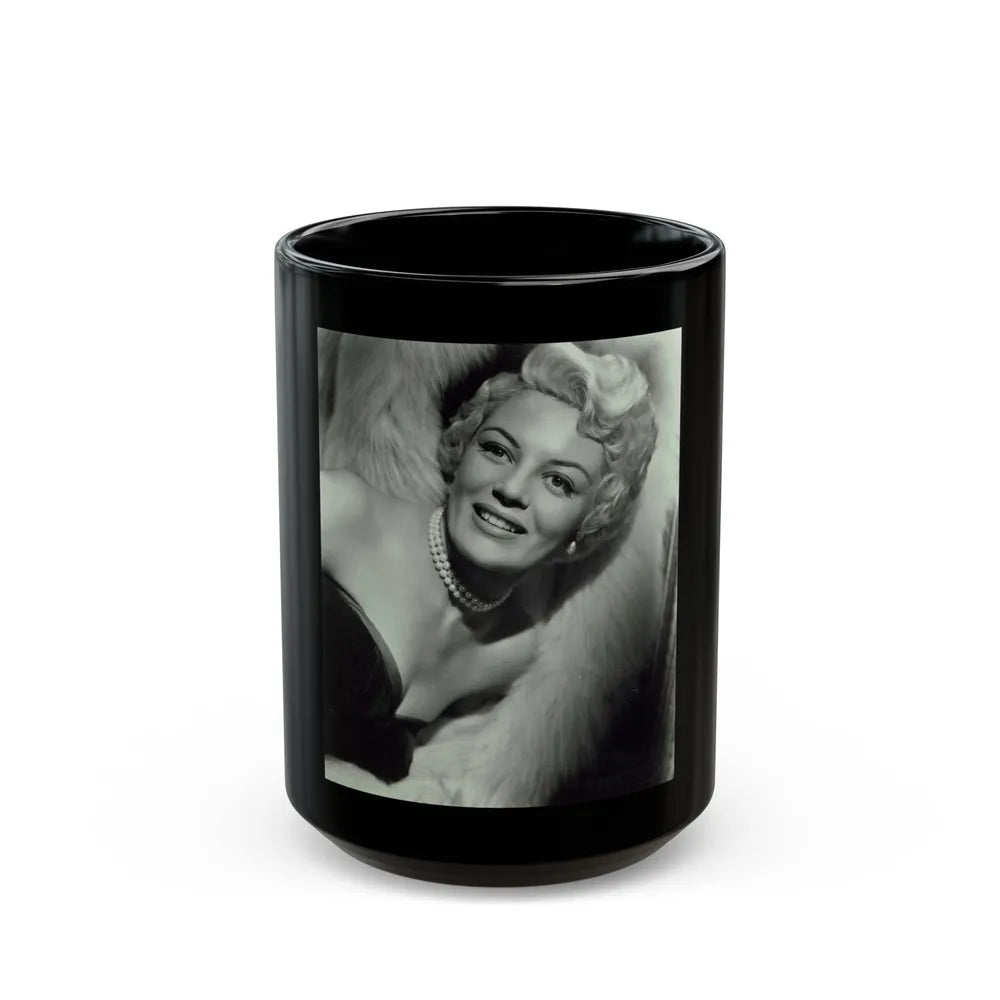 Sheree North #335 (Vintage Female Icon) Black Coffee Mug-15oz-Go Mug Yourself