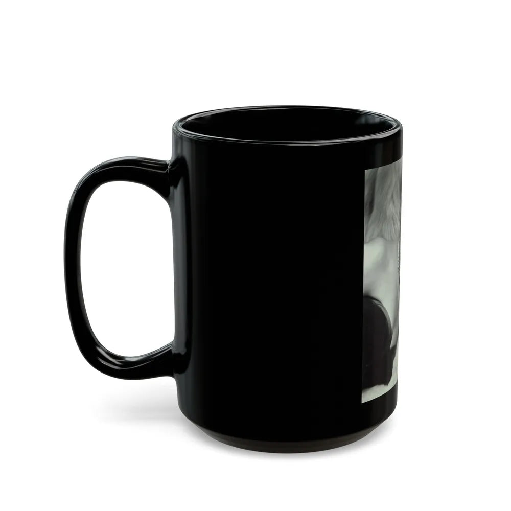 Sheree North #335 (Vintage Female Icon) Black Coffee Mug-Go Mug Yourself