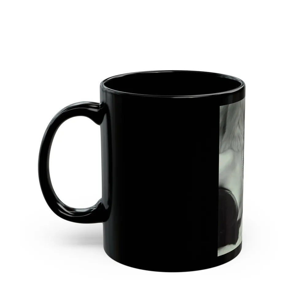 Sheree North #335 (Vintage Female Icon) Black Coffee Mug-Go Mug Yourself