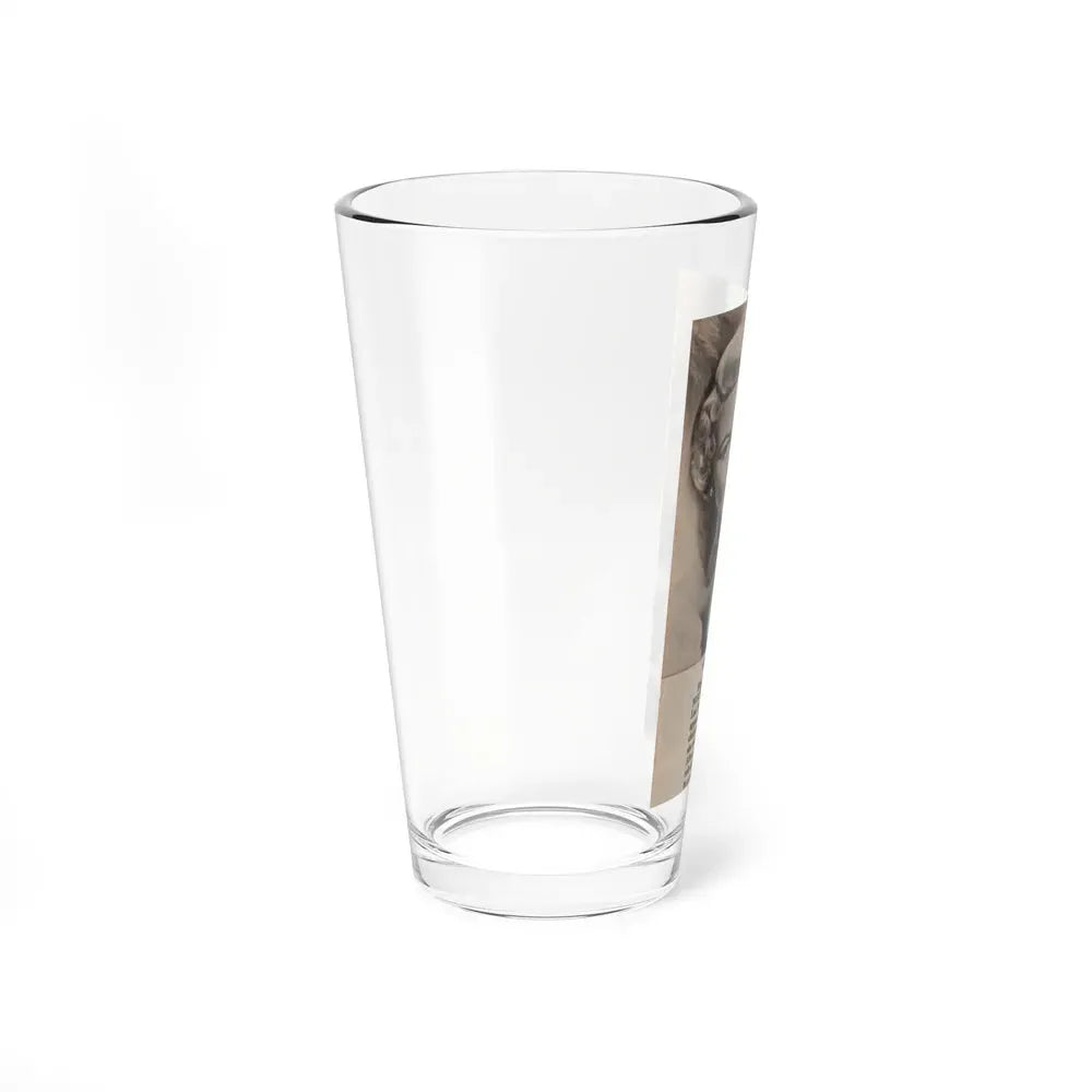 Sheree North #342 - 2.5x4.25 Small B&W Glamour Portriat Clipping with, Caption from 1950's Movie Star Magazine (Vintage Female Icon) Pint Glass 16oz - Go Mug Yourself