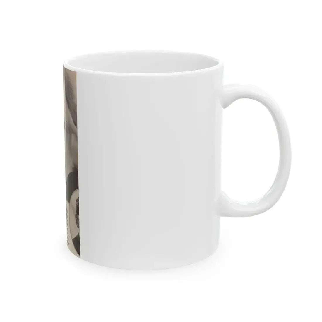 Sheree North #342 - 2.5x4.25 Small B&W Glamour Portriat Clipping with, Caption from 1950's Movie Star Magazine (Vintage Female Icon) White Coffee Mug - Go Mug Yourself