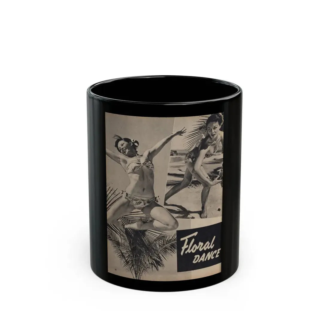 Sheree North #348 - Pages 1 of 2 with, 2 B&W Photos & Headline from Famous Models Mag. Sept.-Oct. '51 (Vintage Female Icon) Black Coffee Mug 11oz - Go Mug Yourself