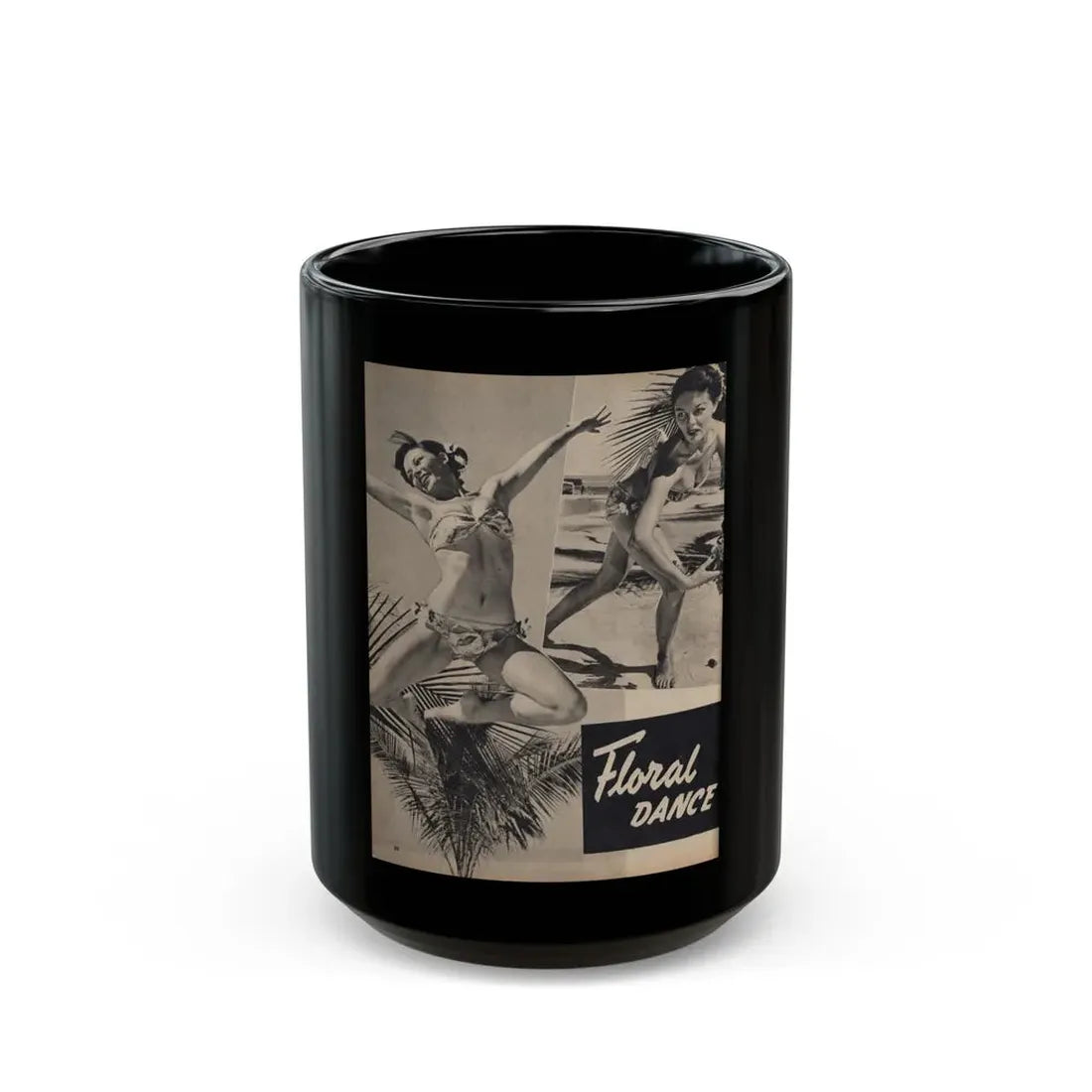 Sheree North #348 - Pages 1 of 2 with, 2 B&W Photos & Headline from Famous Models Mag. Sept.-Oct. '51 (Vintage Female Icon) Black Coffee Mug 15oz - Go Mug Yourself