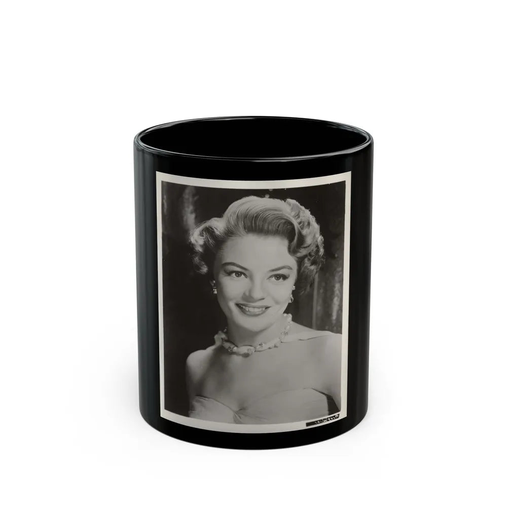 Sheree North #349 - 8x10 Vintage B&W Upper Body Photo (Vintage Female Icon) Black Coffee Mug-11oz-Go Mug Yourself