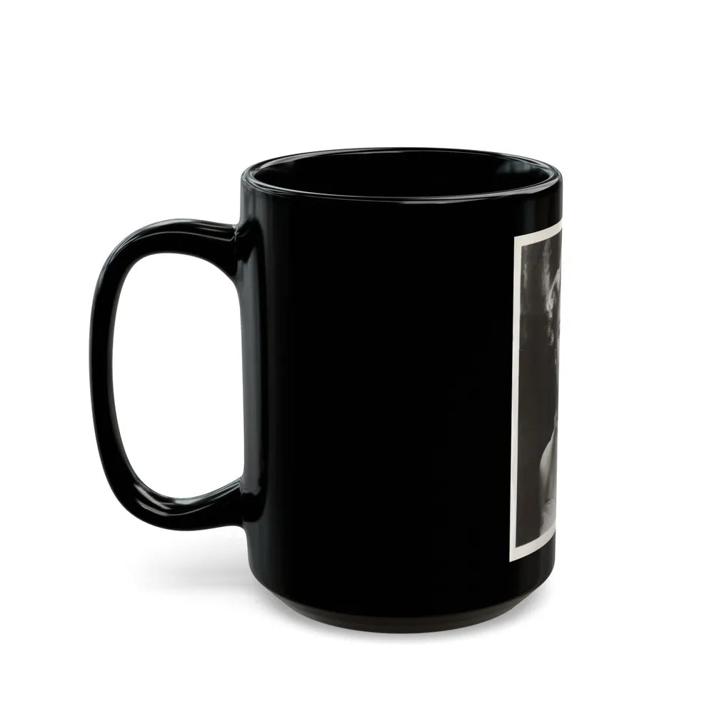 Sheree North #349 - 8x10 Vintage B&W Upper Body Photo (Vintage Female Icon) Black Coffee Mug-Go Mug Yourself