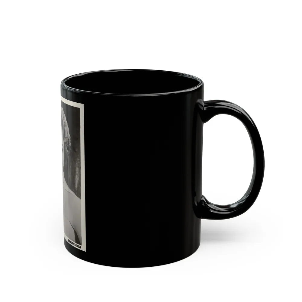 Sheree North #349 - 8x10 Vintage B&W Upper Body Photo (Vintage Female Icon) Black Coffee Mug-Go Mug Yourself