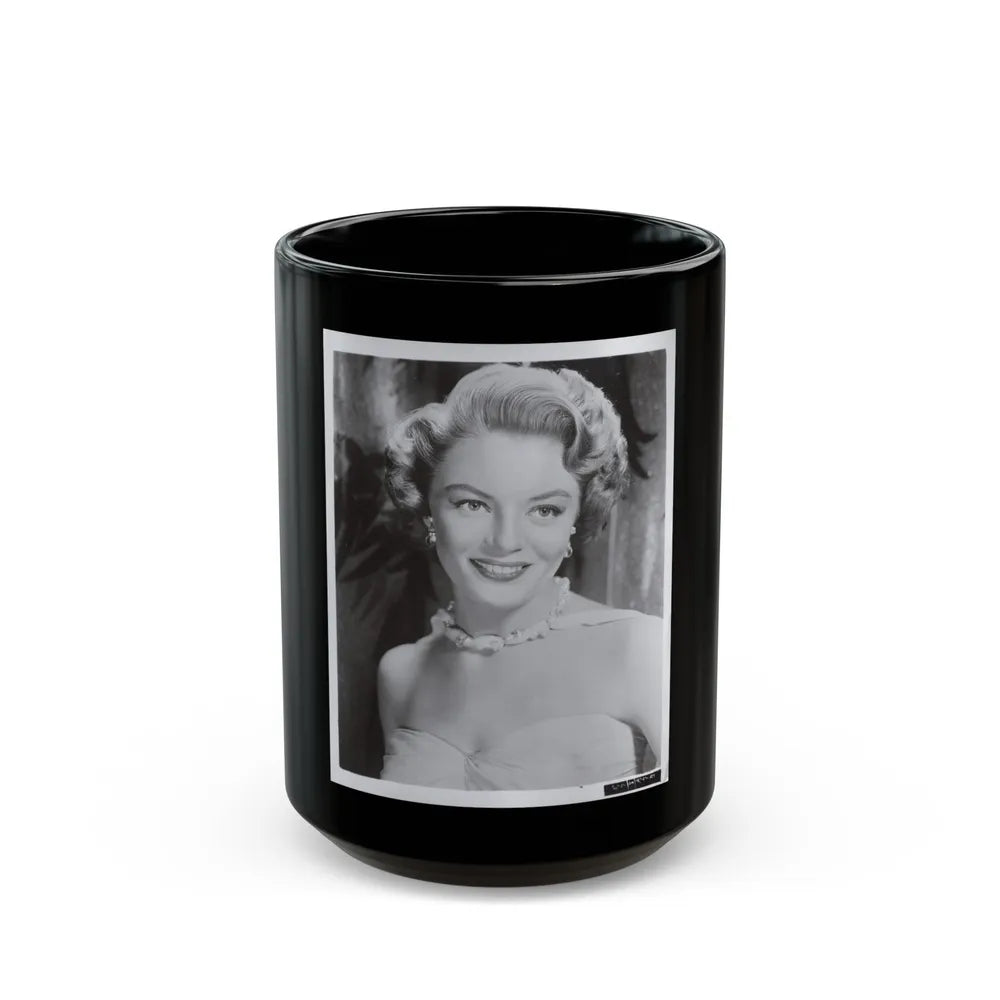 Sheree North #349 - 8x10 Vintage B&W Upper Body Photo1 (Vintage Female Icon) Black Coffee Mug-15oz-Go Mug Yourself