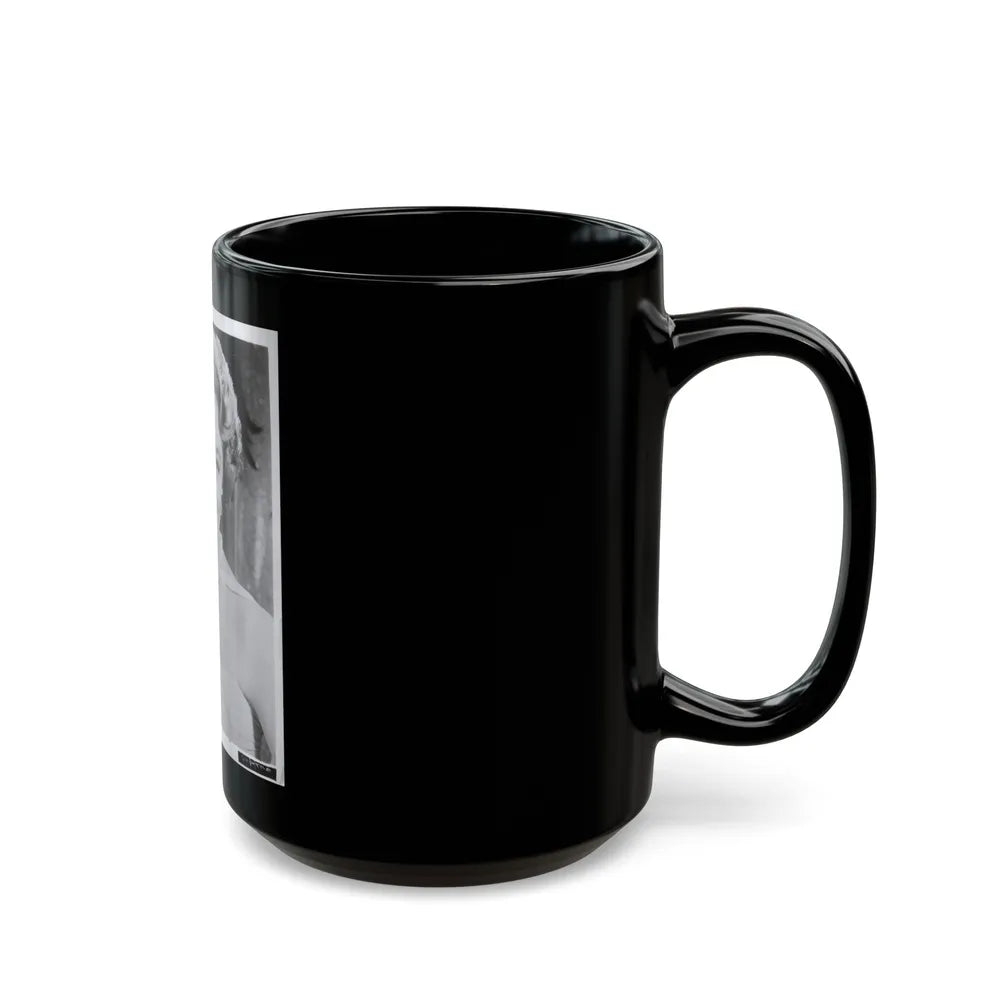 Sheree North #349 - 8x10 Vintage B&W Upper Body Photo1 (Vintage Female Icon) Black Coffee Mug-Go Mug Yourself