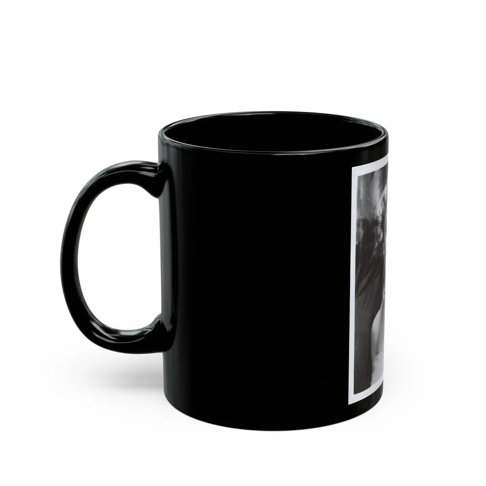 Sheree North #349 - 8x10 Vintage B&W Upper Body Photo1 (Vintage Female Icon) Black Coffee Mug-Go Mug Yourself