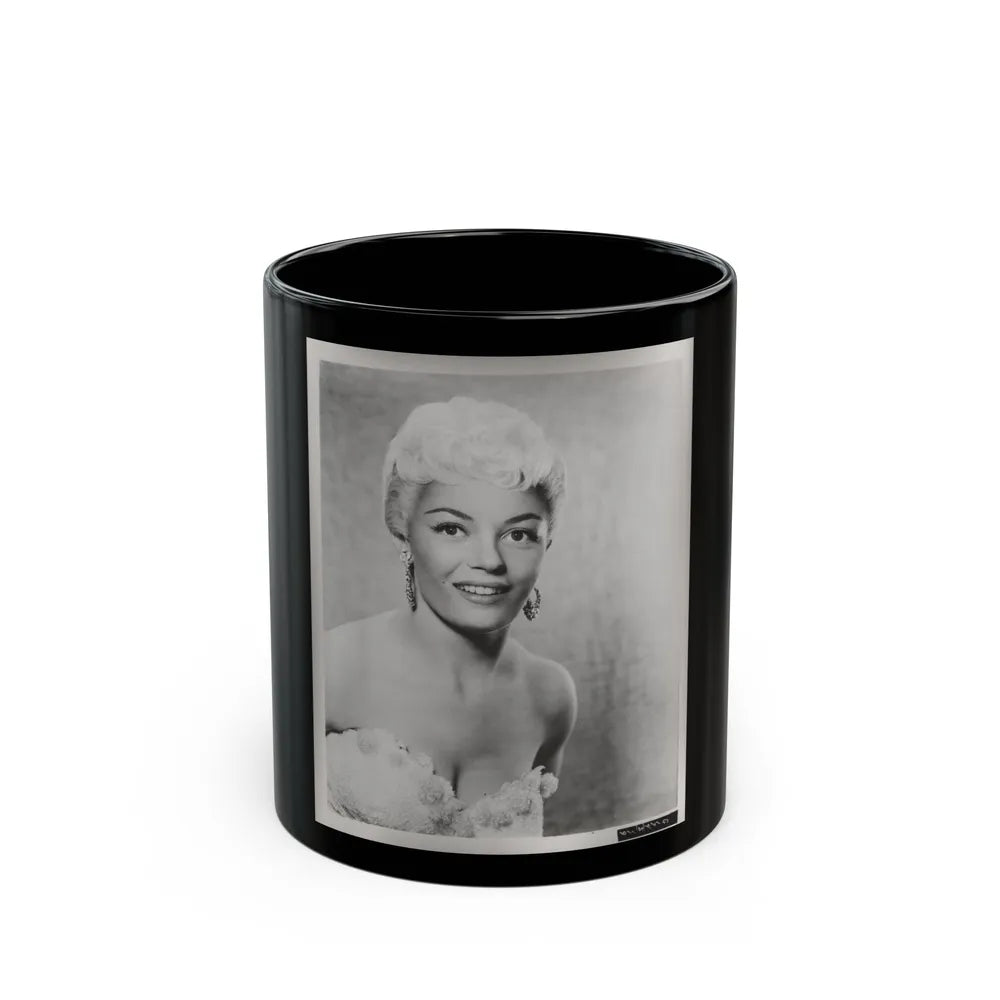 Sheree North #350 - 8x10 Vintage B&W Upper Body Photo (Vintage Female Icon) Black Coffee Mug-11oz-Go Mug Yourself