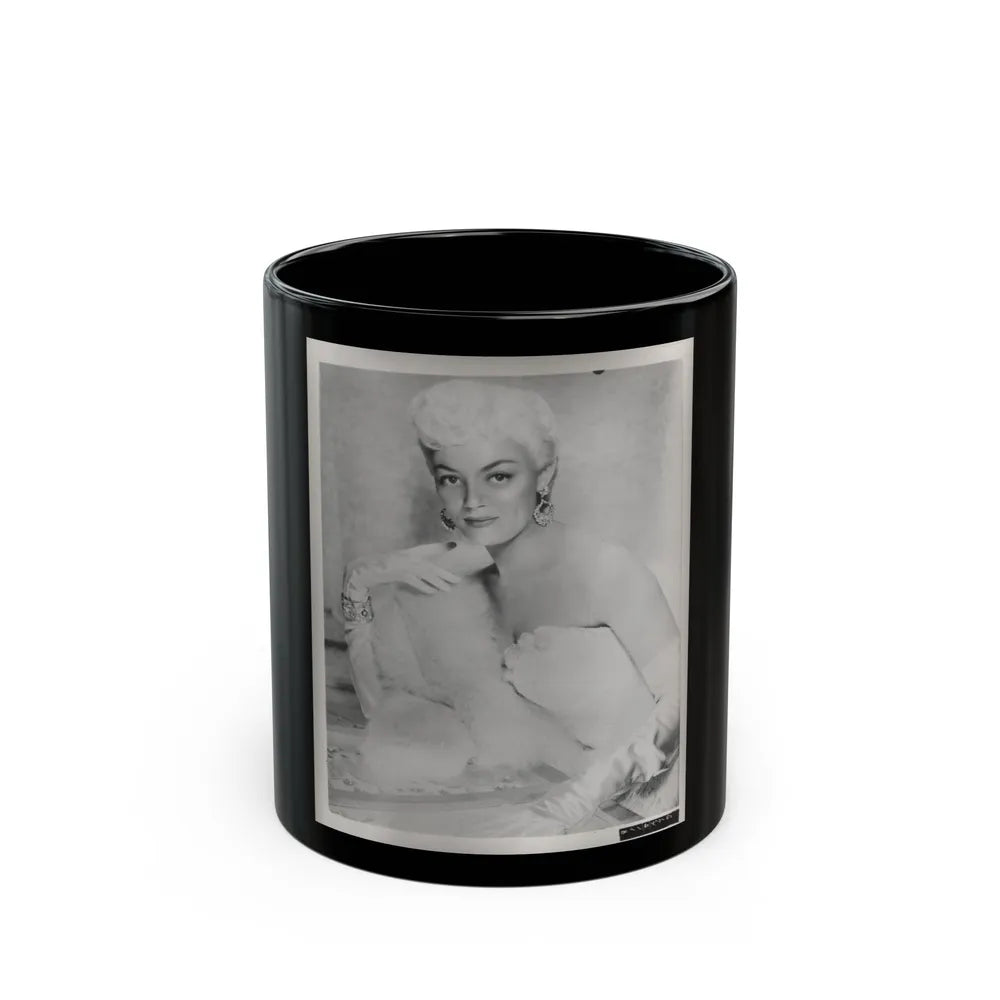 Sheree North #351 - 8x10 Vintage B&W Upper Body Photo (Vintage Female Icon) Black Coffee Mug-11oz-Go Mug Yourself