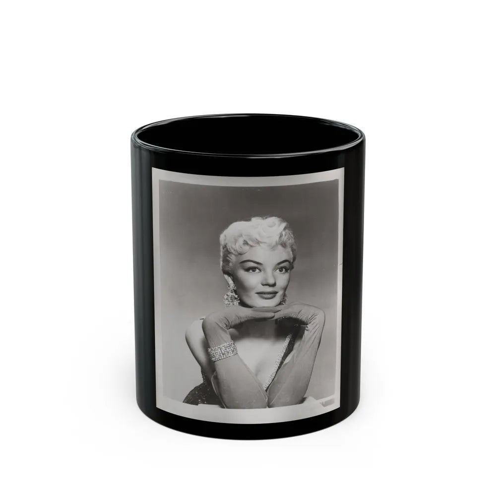 Sheree North #352 - 8x10 Vintage B&W Upper Body Photo (Vintage Female Icon) Black Coffee Mug-11oz-Go Mug Yourself