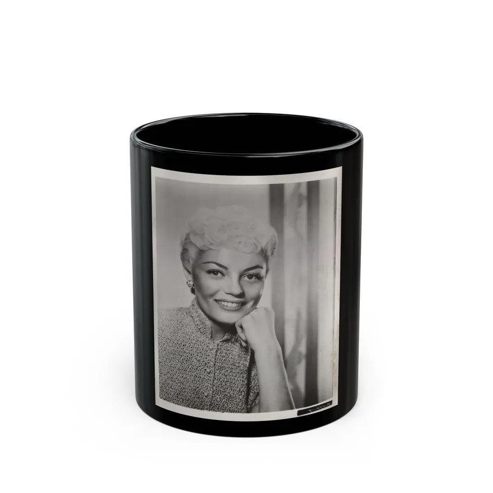Sheree North #358 - 8x10 Vintage B&W Upper Body Photo (Vintage Female Icon) Black Coffee Mug-11oz-Go Mug Yourself