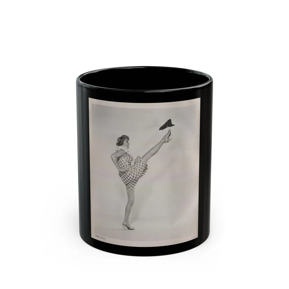 Sheree North #359 - 8x10 Vintage B&W Upper Body Photo (Vintage Female Icon) Black Coffee Mug-11oz-Go Mug Yourself