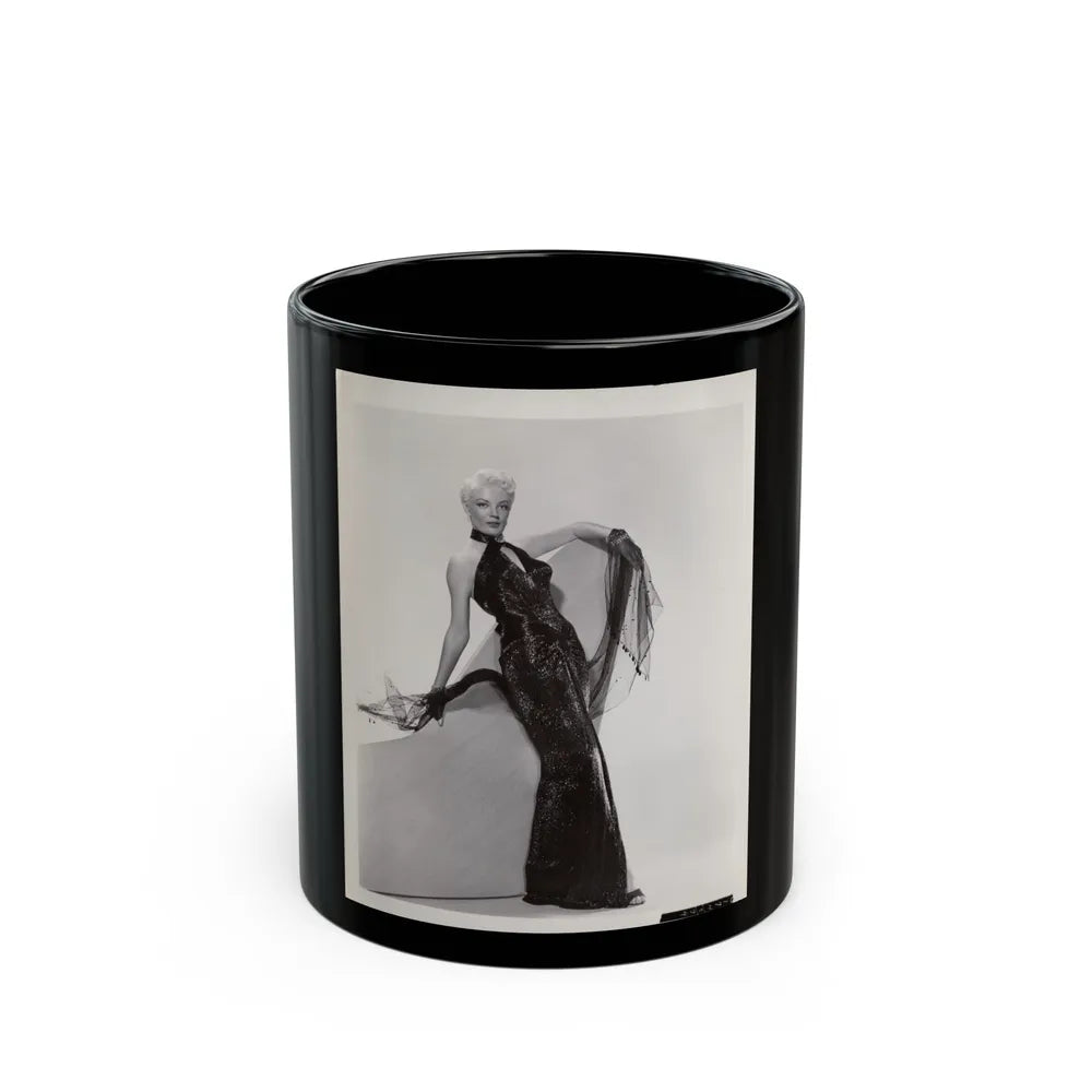 Sheree North #360 - 8x10 Vintage B&W Full Body Studio Glamour Photo (Vintage Female Icon) Black Coffee Mug-11oz-Go Mug Yourself