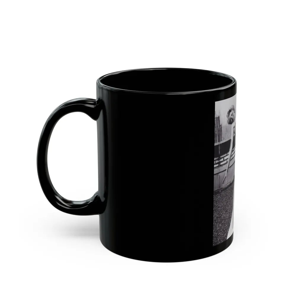 Sheree North #367 (Vintage Female Icon) Black Coffee Mug-Go Mug Yourself