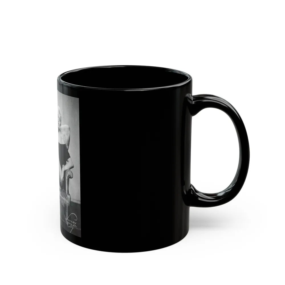 Sheree North #48 (Vintage Female Icon) Black Coffee Mug-Go Mug Yourself